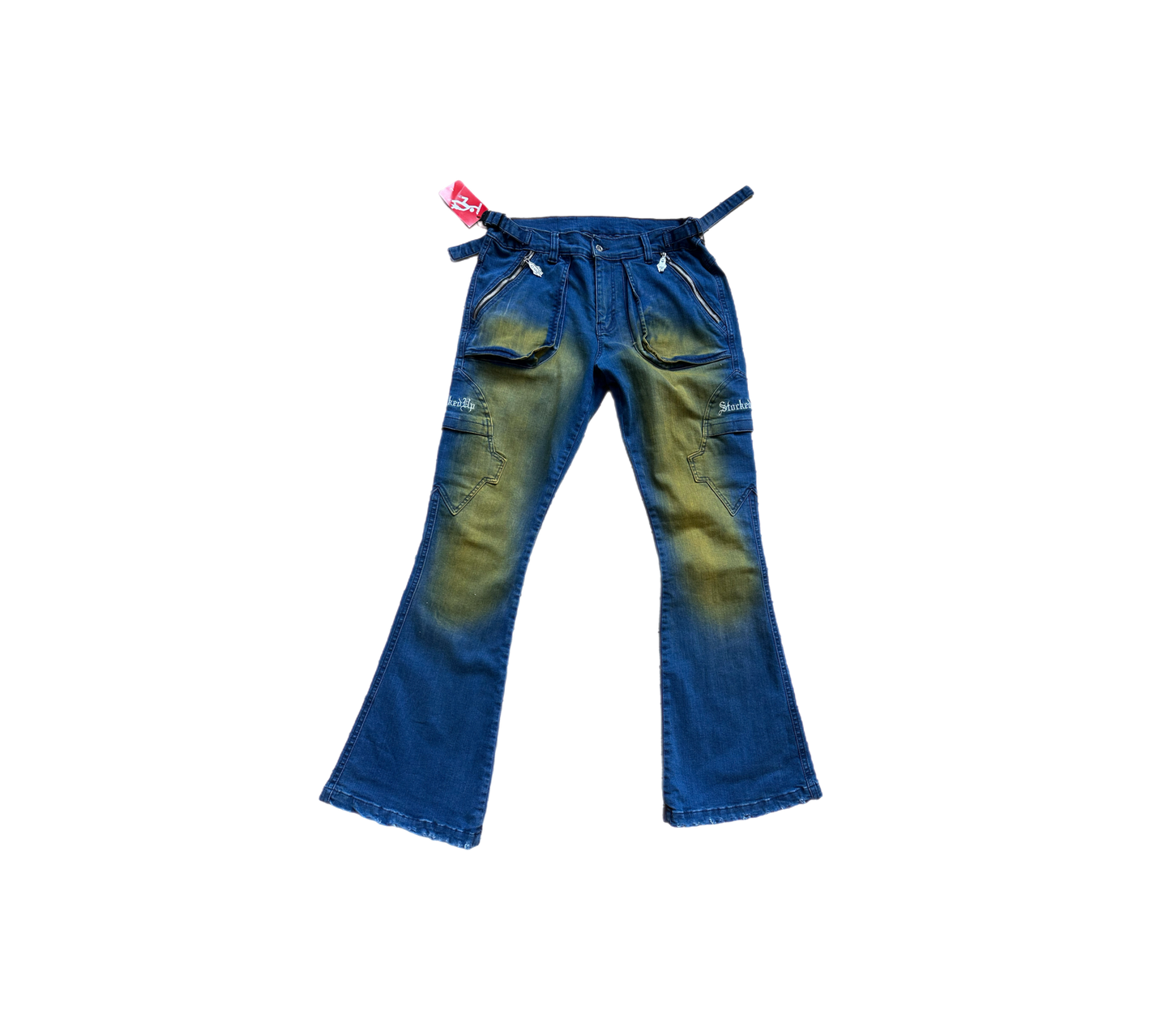Dirty Wash Flare Denim