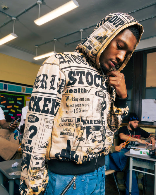 Newspaper hoodie